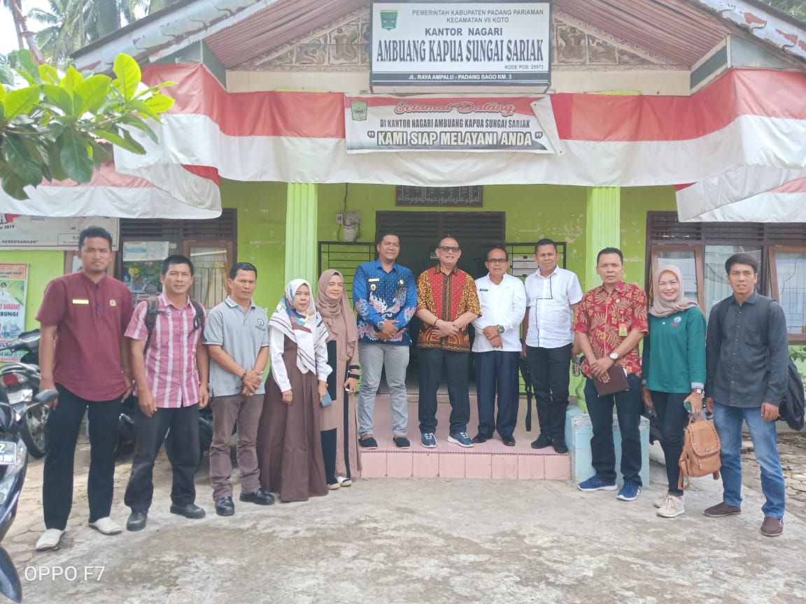 Kunjungan Silaturahmi Kepala DPMD Propinsi Sumatera Barat ke Nagari Ambuang Kapua Sungai Sariak